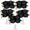 Big Dot of Happiness Hilarious Tassel Worth The Hassle - Gold - Graduation Party Photo Booth Props or Table Toppers - 20 Count